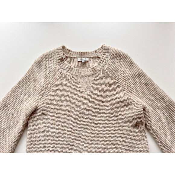 MADEWELL Donegal Funfetti flecked wide sleeve sweater Sweater, Size M - Picture 7 of 16